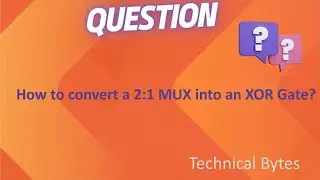 How to convert a 2:1 MUX into a XOR gate?