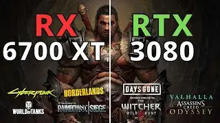 RX 6700 XT VS RTX 3080 TI TEST IN 1440p - 10 GAMES