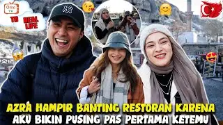 REAKSI LUCU AZRA BOYSAK SAHABAT YOUTUBER OME TV PERTAMA AKU PAS KETEMU hahaha