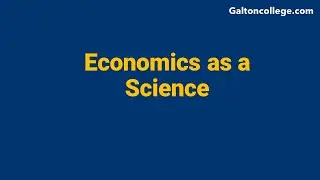 Economics as a Science