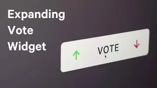 Design an Expanding Vote Widget with Flinto