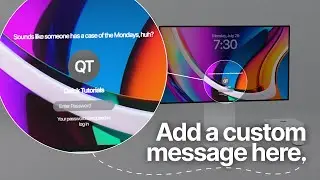 Customize your Mac's lock screen with a personalized message