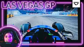 Jamie Chadwick's First Look at the Las Vegas GP...on a 200 INCH SCREEN!