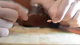 Как вставить КЕМБРИК в Мормышку? How to make a ice fishing rod