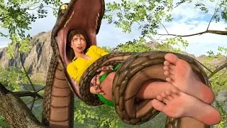 Kaa Eats Jane Porter, Jasmine, Pocahontas, and others!