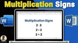 How to Type Multiplication Signs (Symbols) in Word - Full Guide
