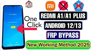 Redmi A1 Plus FRP Bypass Android 12 Update | New Trick | Redmi A1 Plus Google Account Bypass 2025