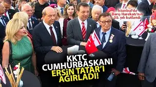 Ekrem İmamoğlu, İstanbul'da KKTC Cumhurbaşkanı Ersin Tatar'ı ağırladı! Harekatın 50.yılı kutlandı!