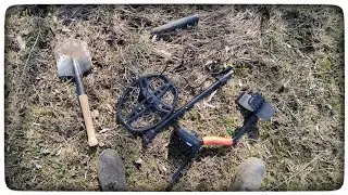 Коп возле фермы в поисках советских монет