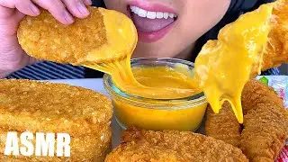 ASMR CHEESY HASH BROWNS AND CHEESY FRIED CHICKEN TENDERS  MUKBANG (NO TALKING)| ASMR Phan
