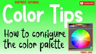 Aseprite Tutorial/Color Tips. How to configure the Color Palette/Pixel Art