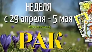 РАК 🌷🌷🌷 НЕДЕЛЯ с 29 АПРЕЛЯ - 5 МАЯ 2024 года Таро Прогноз ГОРОСКОП Angel Tarot