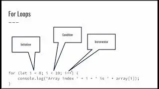 CS1520 Lecture 29: JavaScript Loops and Arrays