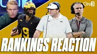 NEW College Football Playoff Rankings REACTION | Georgia, Michigan, FSU, Oregon, Ohio State