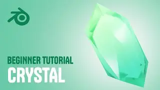 Make a Crystal in 10 minutes - Blender 3D Beginner Tutorial