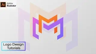 How to make a logo | Letter M | in adobe illustrator #youtube #satisfying