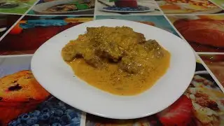 Жареное мясо в сметане