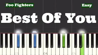 Foo Fighters - Best Of You Piano Tutorial Slow Easy