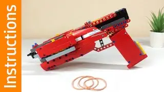 Lego Cyberpunk style pistol with cool mechanism - Instruction