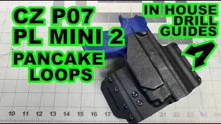 How To Make A Holster For A CZ P07 with PL Mini 2 Light on the foam press. OWB Pancake Loops