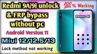Mi Redmi 9A/9i Unlock & FRP Bypass without PC || Working method ||