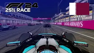 F1 2024 GAME | 25% Race Qatar - George Russell | PS4 Gameplay