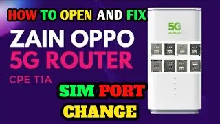 OPPO 5g router cpe 1ta sim port broken how to open and change at home