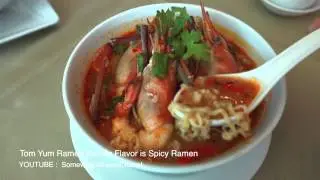 Tom Yum Ramen Shrimp Flavor is Spicy Ramen