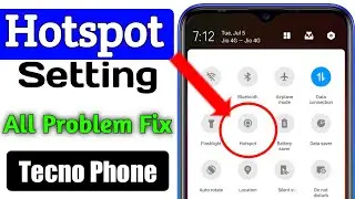 Tecno Phone Hotspot Full Setting | How To Fix Hotspot Problem In Tecno Phone | Hotspot Limit