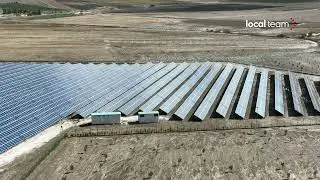 Santa Margherita di Belice, parco fotovoltaico visto dall'alto: le immagini dal drone