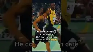 He doesn’t even care about the race, he’s happy to run beside his hero