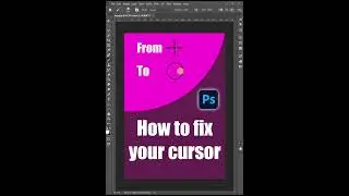 Fix Photoshop Brush Cursor: Circle Not Crosshair #shorts