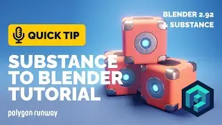 Substance Painter to Blender Tutorial - Textured Hard Surface Model | Polygon Runway