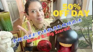BIGGEST VINTAGE FLEA MARKET IN WA?!  Insane Vintage Decor At Garage Sale Prices To Resell!