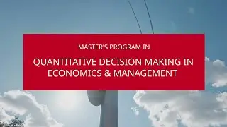 QDEM Master's: Quantitative Decision Making in Economics and Management