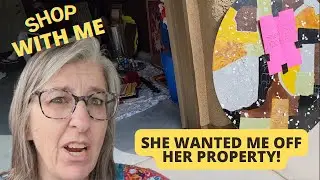 She Wanted Me Off Her Property! Yard Sale Shop With Me