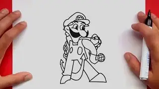 How to draw Weegee FnF | Friday Night Funkin