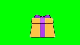gift box 🎁 green screen effect