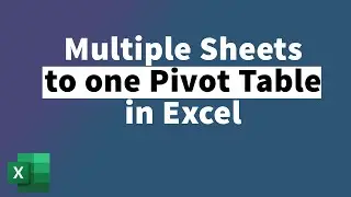 Create one Pivot Table from Multiple Sheets in Excel | MiTutorials