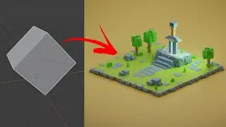 Blender 3D - Create This isometric Scene In Blender | Blender Tutorial