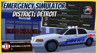 Emergency Simulator District: Detroit ERLC Killer!! | Roblox Roleplay