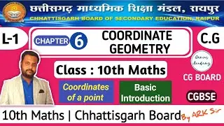 10th Maths || CG Board || Chapter 6 Coordinate Geometry || Coordinate introduction - genius academy