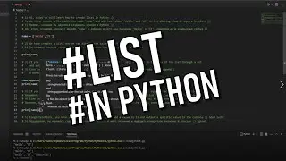 How to create a list in Python