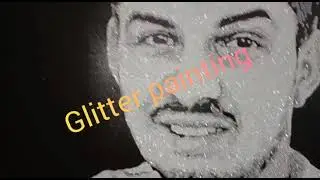glitter painting