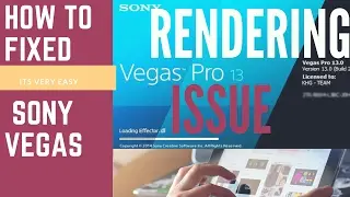 How to fixed ||  rendering problem || in || sony vegas || for || low ram pc ||  or || old pc ||
