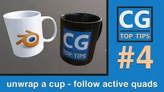 Unwrap a Cup [follow active quads] in Blender 2.8x
