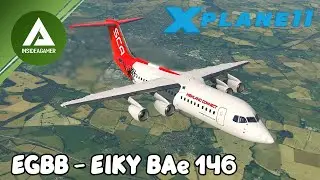 NEW Just Flight BAE 146 - X-Plane 11 -Simply Connect Va - First Full Flight With Checklist - Live