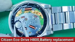 How to change battery citizen eco-drive h800.