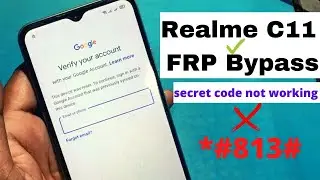 Realme c11 Bypass verify your account solution || Realme c11 frp Bypass Android 10 without PC