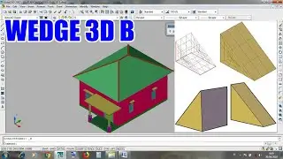 476 WEDGE CUBE A 3D AUTOCAD